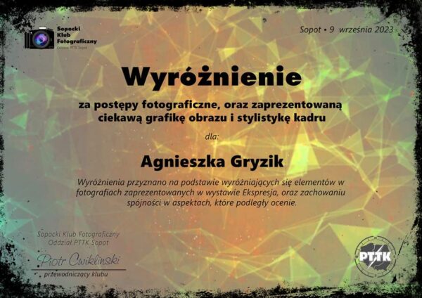 Gryzik wyróżnienie